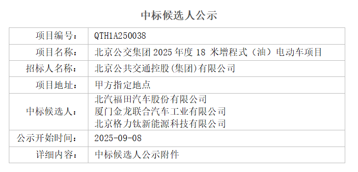 中标丨600辆客车招标大单，TA将独揽？(图1)