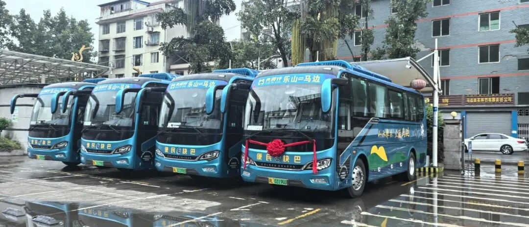 一批崭新金旅纯电动客车投运四川乐山！(图1)