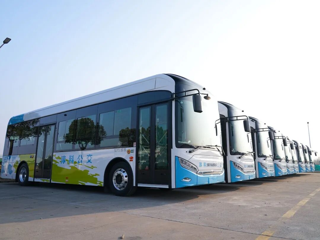 开沃集团一批纯电动客车正式交付淳科公交(图1)